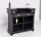 Bartresen | Empfangstheke aus Massivholz im Landhausstil - 120x107x51 / Schwarz