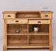 Bartresen | Empfangstheke aus Massivholz im Landhausstil - 120x107x51 / Schwarz