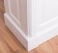 Bartresen | Empfangstheke im Landhausstil aus Massivholz mit Metalltresen - Zink - 120x107x51 / Beige