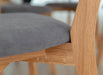 Minimalistische Essgruppe aus massiver Eiche | Runder Esstisch Orbetello + 4 x Polsterstuhl Leon - 