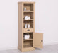 Offener Badezimmerschrank mit Schublade | Handtuchschrank aus Massivholz - Blau