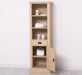 Offener Badezimmerschrank mit Schublade | Handtuchschrank aus Massivholz - Blau