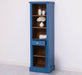 Offener Badezimmerschrank mit Schublade | Handtuchschrank aus Massivholz - Blau