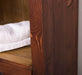 Offener Badezimmerschrank mit Schublade | Handtuchschrank aus Massivholz - Blau