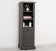 Offener Badezimmerschrank mit Schublade | Handtuchschrank aus Massivholz - Blau