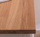 Rustikaler Waschbeckenunterschrank aus Massivholz mit Eichenplatte - Creme