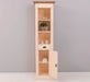 Schlanker Handtuchschrank aus Massivholz | Badezimmerschrank - Vintage Apricot