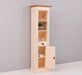Schlanker Handtuchschrank aus Massivholz | Badezimmerschrank - Vintage Apricot