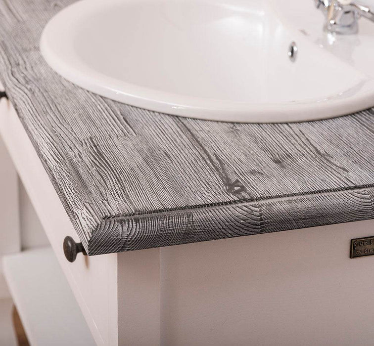 Vintage Waschtisch aus Massivholz im Landhausstil - Vintage | Schwarz