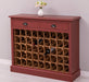 Vintage Weinschrank aus Massivholz mit zwei Schubladen - Vintage Schwarz