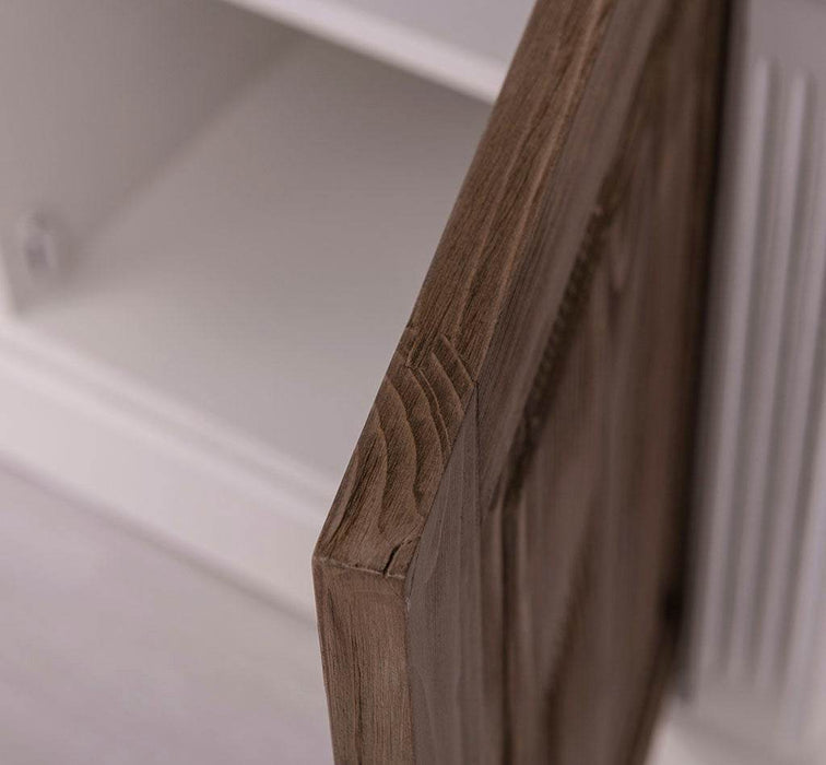 Waschbeckenunterschrank aus Massivholz - in verschiedenen Farben - Schwarz