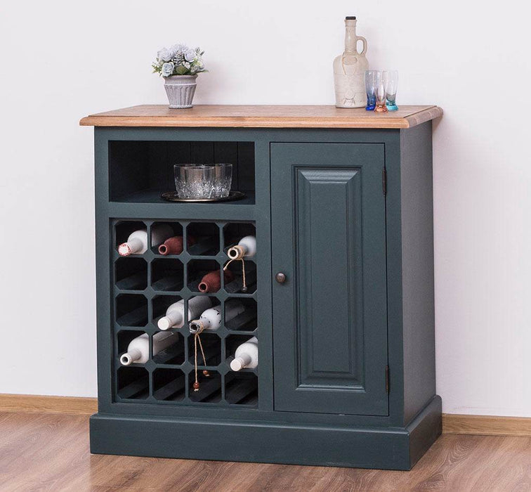 Weinschrank Massivholz Weinregal für 20 Flaschen — Massivholzmöbel-Becker