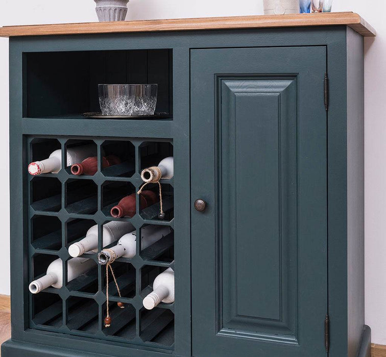 Weinschrank aus Massivholz | Weinregal für 20 Flaschen