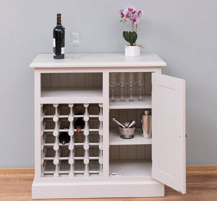Weinschrank aus Massivholz | Weinregal für 20 Flaschen