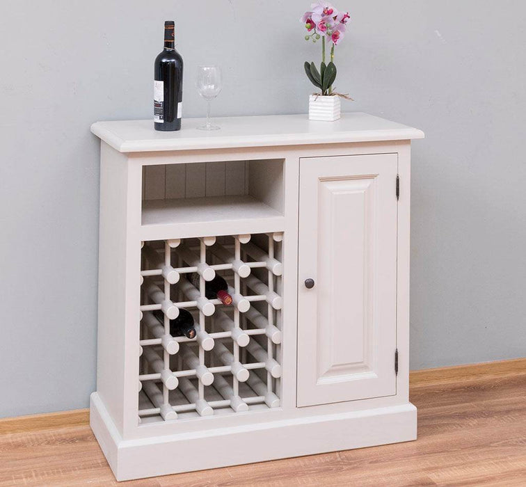 Weinschrank aus Massivholz | Weinregal für 20 Flaschen