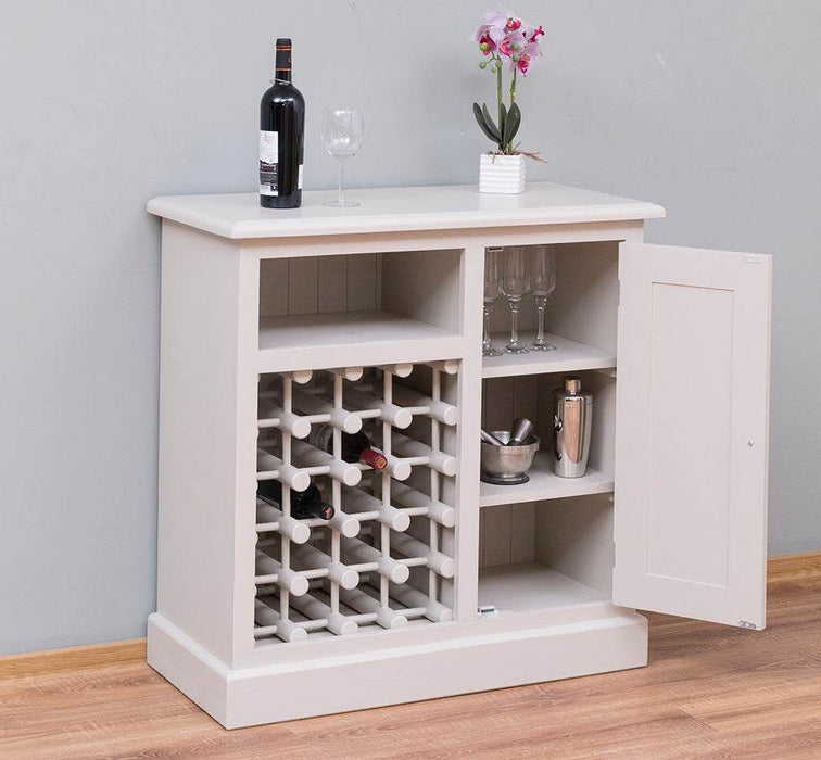 Weinschrank aus Massivholz | Weinregal für 20 Flaschen