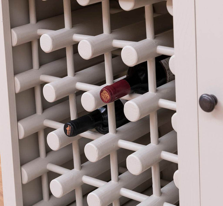 Weinschrank aus Massivholz | Weinregal für 20 Flaschen