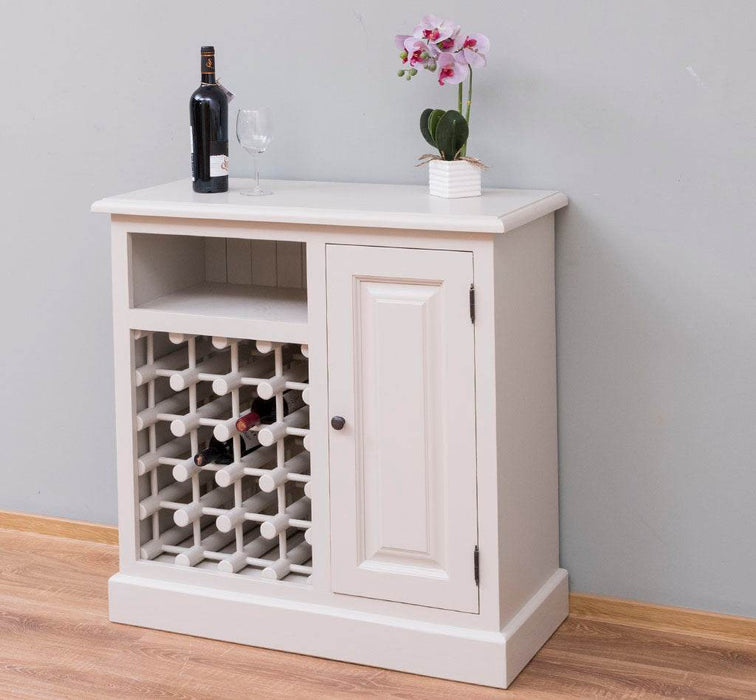 Weinschrank aus Massivholz | Weinregal für 20 Flaschen