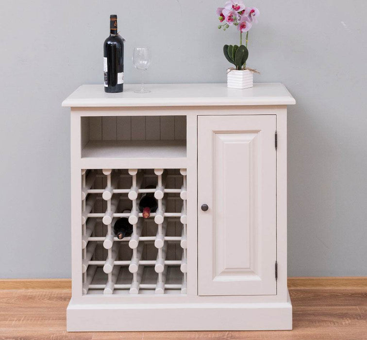 Weinschrank aus Massivholz | Weinregal für 20 Flaschen