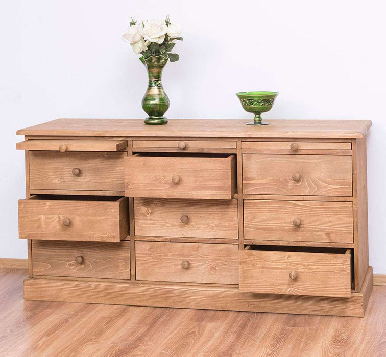 Große Landhauskommode mit neun Schubladen - Sideboard