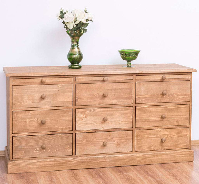 Große Landhauskommode mit neun Schubladen - Sideboard