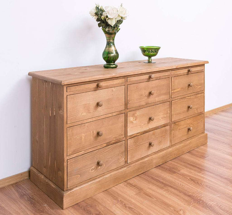 Große Landhauskommode mit neun Schubladen - Sideboard