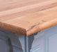 Landhaus Bartresen aus Massivholz - Minibar freistehend mit Eichenplatte - Schwarz