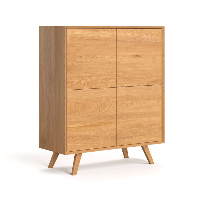 Sideboard aus massiver Eiche | Viertürige Kommode Quatro