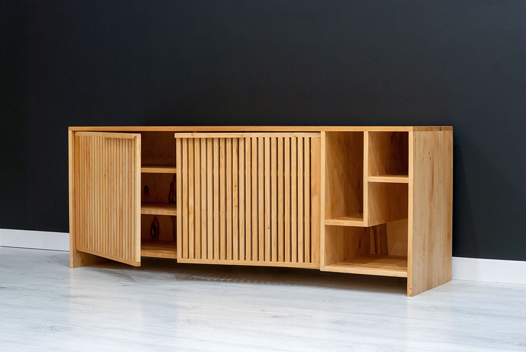 Modernes Sideboard aus massiver Eiche  | Zweitürige Kommode Conte