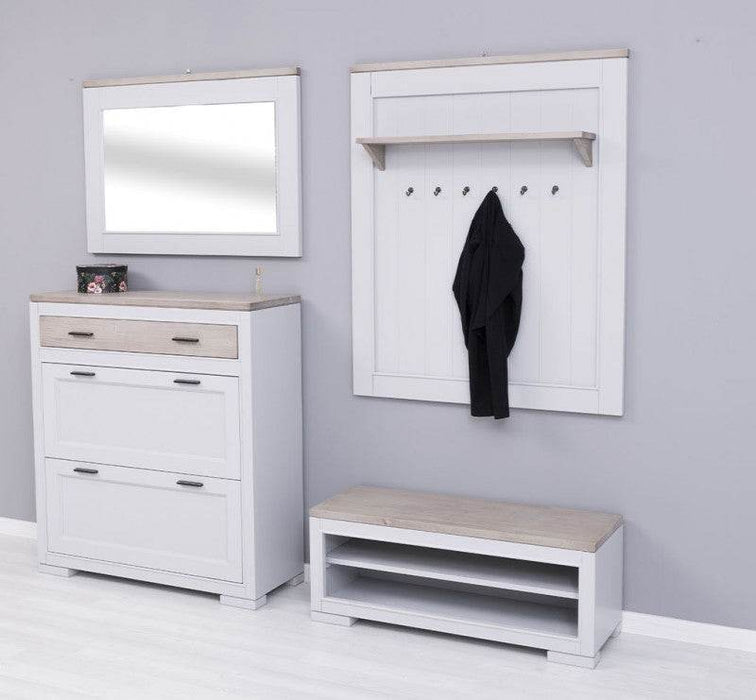 Flur Garderoben-Set aus Massivhholz (4-teilig)