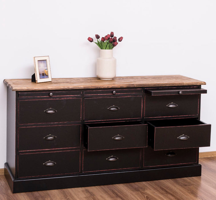 Große Landhauskommode mit neun Schubladen - Sideboard