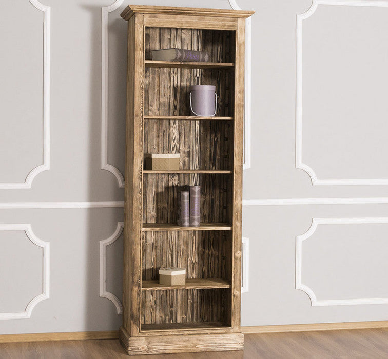 Schmales Bücherregal aus Massivholz | Regal im Landhausstil