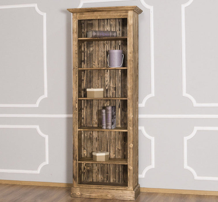 Schmales Bücherregal aus Massivholz | Regal im Landhausstil