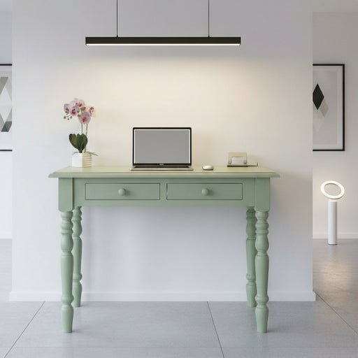 Konsolentisch aus Massivholz - Vintage Schreibtisch mit 2 Schubladen - 