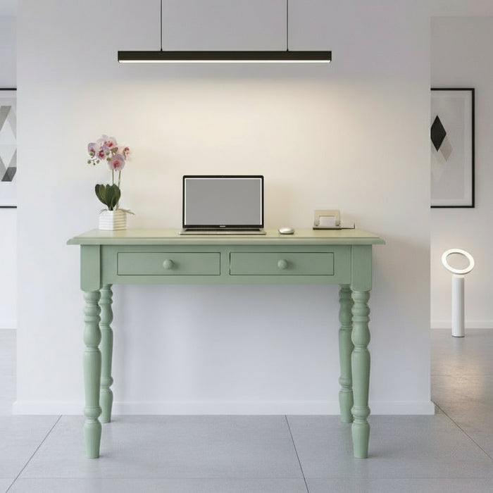 Konsolentisch aus Massivholz - Vintage Schreibtisch mit 2 Schubladen - 