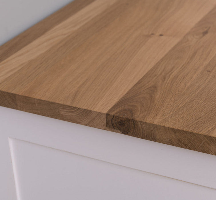 Kücheneckschrank aus Massivholz | Eckschrank mit Rondelloption