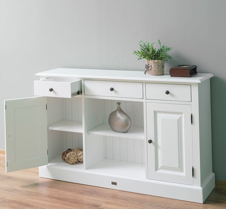 Massives Landhaus Sideboard mit 3 Schubladen & 2 Schränken