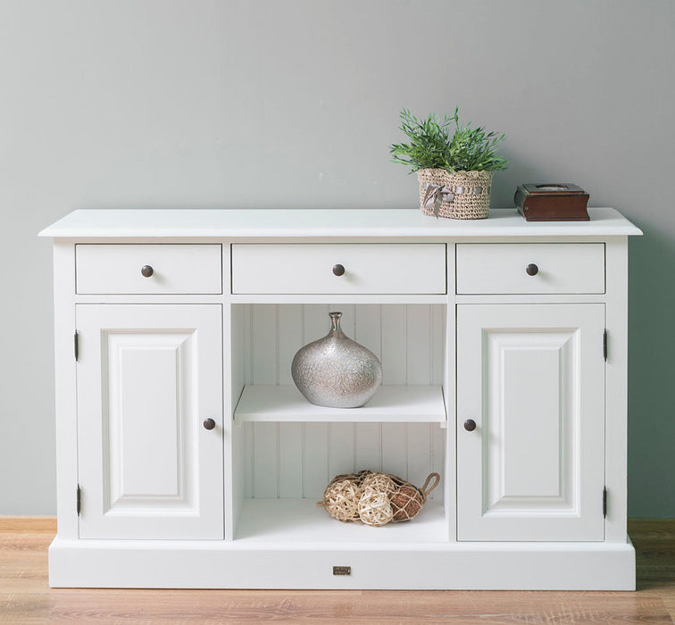 Massives Landhaus Sideboard mit 3 Schubladen & 2 Schränken