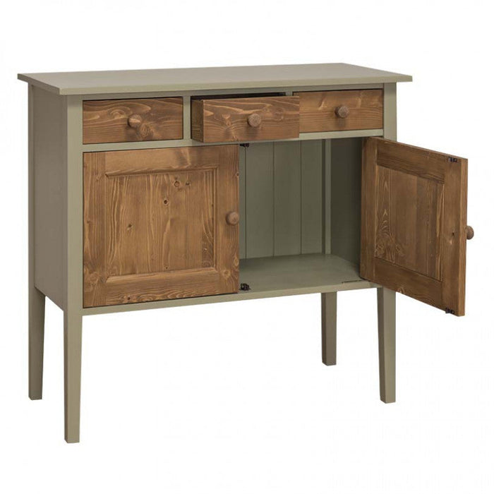 Sideboard aus Massivholz mit drei Schubladen - Konsolentisch