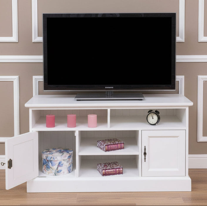 TV Schrank aus Massivholz | Kommode mit zwei Türen - 