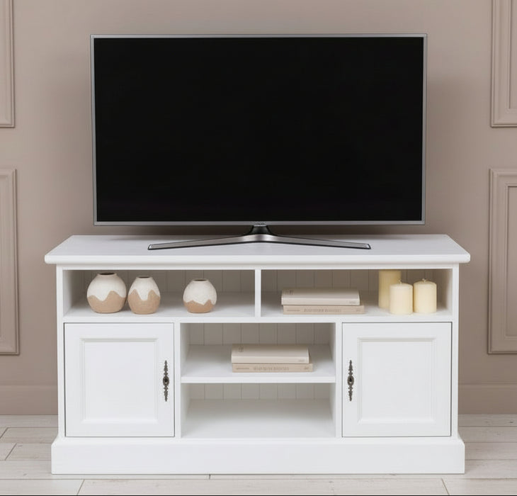 TV Schrank aus Massivholz | Kommode mit zwei Türen - 