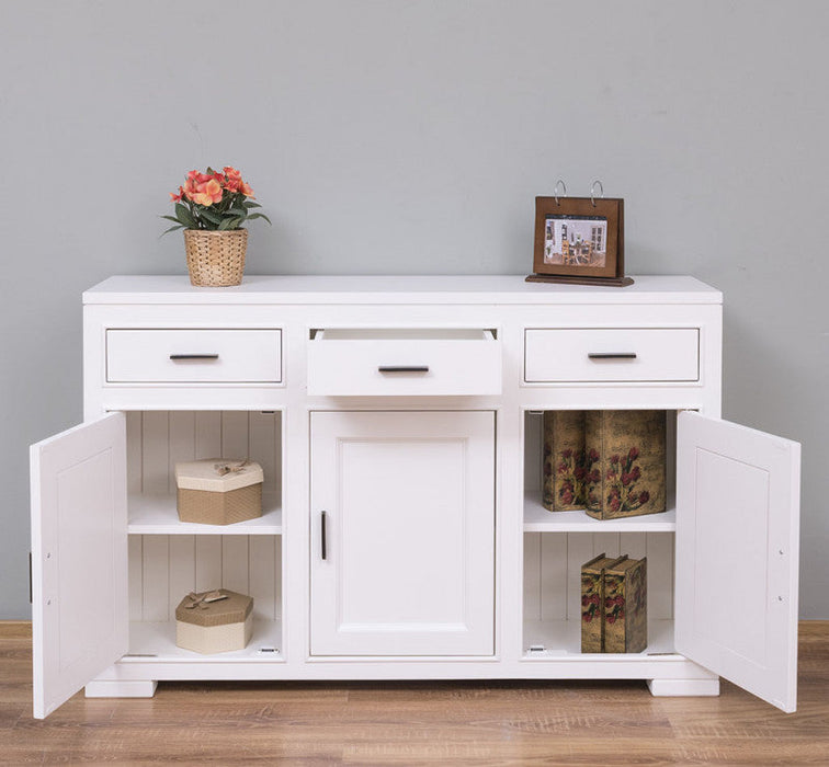 Sideboard aus Massivholz mit 3 Schubladen und 3 Türen